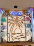 DIY Beach Crushed Glass Suncatcher