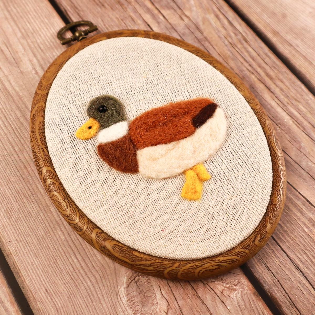 Needle Felted Mallard Duck Nursery Sign, Newborn Photo Prop