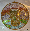 DIY Beer Glass in the Mountains Crushed Glass Suncatcher