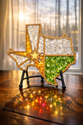 DIY Texas Crushed Glass Suncatcher