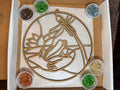 DIY Frog & Dragonfly Crushed Glass Suncatcher
