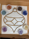 DIY Ornament Crushed Glass Suncatcher