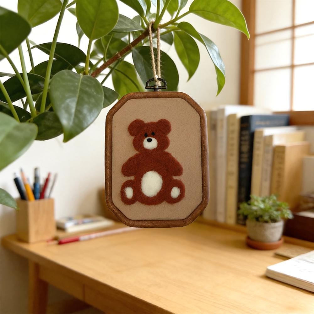Hand Felted Horse Embroidery Hoop, Nursery Wall Art with Western Style Multiple styles available